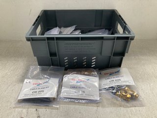 Lot 143  
            Marchington SR12 - Parcel Delivery Only 
                
QTY OF ELECTRA PAC CABLE GLAND KITS - CW 20S: LOCATION - J14