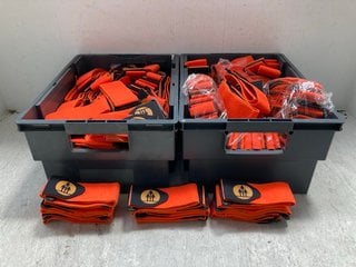 Lot 150  
            Marchington SR12 - Parcel Delivery Only 
                
QTY OF ALL MOUNTAIN STYLE HOOK & LOOP STRAPS IN ORANGE (BIKE FRAME STRAP): LOCATI...