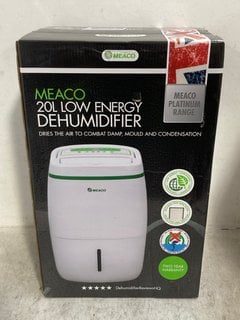 Lot 267  
            Marchington SR12 - Parcel Delivery Only 

                
MEACO 20 LITRE LOW ENERGY DEHUMIDIFIER: LOCATION - J20