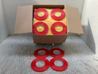 Lot 305  
            Marchington SR12 - Parcel Delivery Only 

                
BOX OF CLEAR POLYESTER TAPE IN RED: LOCATION - J22