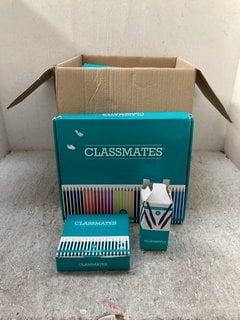 Lot 306  
            Marchington SR12 - Parcel Delivery Only 

                
QTY OF ASSORTED CLASSMATES STATIONERY TO INCLUDE BOX OF HB CLASSMATES STRIPE HB P...