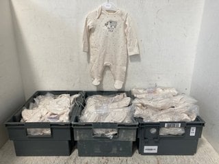 Lot 326  
            Marchington SR12 - Parcel Delivery Only 

                
QTY OF JOHN LEWIS & PARTNERS NEWBORN BABY BORN IN 2024 SLEEPSUITS IN CREAM: LOCAT...