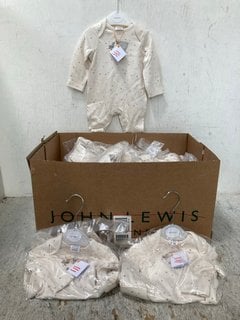 Lot 337  
            Marchington SR12 - Parcel Delivery Only 

                
QTY OF JOHN LEWIS & PARTNERS NEWBORN BABY BORN IN 2024 SLEEPSUITS IN CREAM: LOCAT...