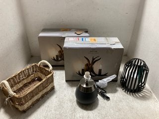 Lot 51  
            Marchington SR12 - Parcel Delivery Only 
                
QTY OF ASSORTED NEXT HOME DECOR ITEMS TO INCLUDE ANTLER WALL SCONCE IN NATURAL FI...