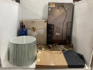 Lot 56  
            Marchington SR12 - Parcel Delivery Only 
                
QTY OF ASSORTED NEXT HOME DECOR ITEMS TO INCLUDE LAMBETH BRUSHED BRASS CEILING FI...