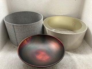 Lot 66  
            Marchington SR12 - Parcel Delivery Only 
                
QTY OF ASSORTED NEXT HOME DECOR ITEMS TO INCLUDE 45CM LIGHT SHADE IN GREY: LOCATI...