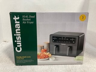 Lot 867  
            Marchington SR12 - Parcel Delivery Only 

                
CUISINART 10.4 LITRE DUAL BASKET AIR FRYER IN BLACK - ORIGINAL RRP: £150.00: LOCA...