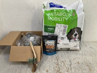Lot 881  
            Marchington SR12 - Parcel Delivery Only 

                
QTY OF ASSORTED PET FOOD ITEMS TO INCLUDE HILLS PRESCRIPTION DIET METABOLIC MOBIL...