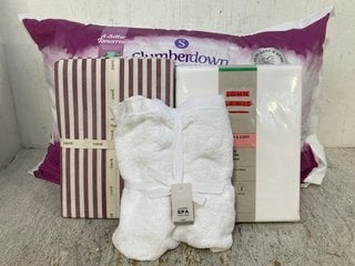 Lot 908  
            Marchington SR12 - Parcel Delivery Only 

                
QTY OF ASSORTED HOUSEHOLD ITEMS TO INCLUDE JOHN LEWIS WARM AND COZY BRUSHED COTTO...