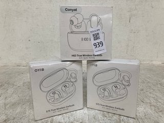 Lot 939  
            Marchington SR12 - Parcel Delivery Only 

                
3 X OYIB S75 TRUE WIRELESS EARBUDS: LOCATION - H13