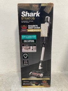 Lot 987  
            Marchington SR12 - Parcel Delivery Only 

                
SHARK STRATOS CORDLESS STICK VACUUM: LOCATION - H16