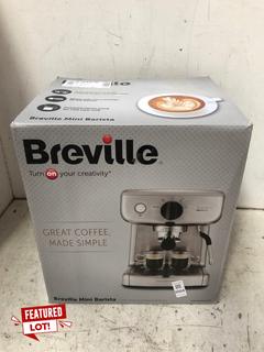Lot 1004  
            Marchington SR16 - Parcel Delivery Only 

                
BREVILLE MINI BARISTA COFFEE MACHINE - ORIGINAL RRP £210: LOCATION - AR1