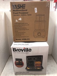 Lot 1007  
            Marchington SR16 - Parcel Delivery Only 

                
AYASHE FOOD PROCESSOR TO INCLUDE BREVILLE HALO FLEXI AIR FRYER 11L: LOCATION - AR1