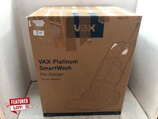 Lot 1015  
            Marchington SR16 - Parcel Delivery Only 

                
VAX PLATINUM SMARTWASH PET-DESIGN CARPET CLEANER - ORIGINAL RRP £350: LOCATION - AR1
