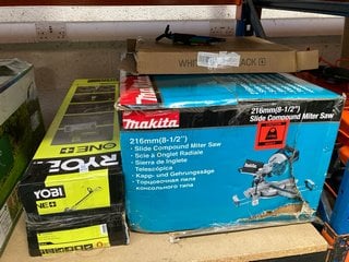Lot 1076  
            Marchington SR16 - Parcel Delivery Only 

                
4 X ASSORTED OUTDOOR ITEMS TO INCLUDE MAKITA SLIDE COMPOUND MITER SAW (18+ ID REQ...