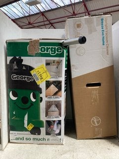 Lot 1087  
            Marchington SR16 - Parcel Delivery Only 

                
NUMATIC GEORGE VACUUMS CLEANER IN GREEN TO INCLUDE HOOVER UPRIGHT VACUUM CLEANER ...