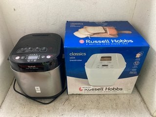 Lot 1093  
            Marchington SR16 - Parcel Delivery Only 

                
TEFAL BREADMAKER TO INCLUDE RUSSELL HOBBS CLASSIC WHITE BREADMAKER: LOCATION - AR7