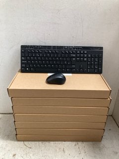Lot 1128  
            Marchington SR16 - Parcel Delivery Only 
                
BOX OF FULL SIZED WIRELESS KEYBOARD & MOUSE COMBO, 2.4 GHZ USB RECEIVER UK LAYOUT...