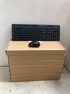 Lot 1130  
            Marchington SR16 - Parcel Delivery Only 

                
BOX OF FULL SIZED WIRELESS KEYBOARD & MOUSE COMBO, 2.4 GHZ USB RECEIVER UK LAYOUT...