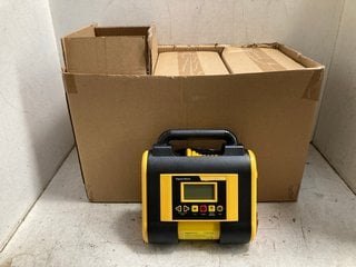 Lot 1132  
            Marchington SR16 - Parcel Delivery Only 

                
BOX OF PORTABLE AIR COMPRESSOR PUMP WITH DIGITAL PRESSURE GAUGE 12V DC, 150 PSI I...