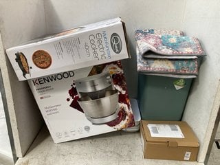 Lot 1166  
            Marchington SR16 - Parcel Delivery Only 

                
QTY OF ASSORTED HOUSEHOLD ITEMS TO INCLUDE KENWOOD PROSPERO+ STAND MIXER - KHC29A...