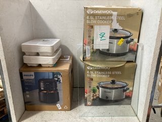 Lot 1180  
            Marchington SR16 - Parcel Delivery Only 

                
QTY OF ASSORTED HOUSEHOLD ITEMS TO INCLUDE PHILIPS AIRFRYER 2000 SERIES - 4.2L: L...