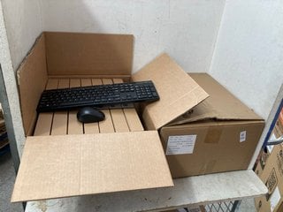 Lot 1183  
            Marchington SR16 - Parcel Delivery Only 

                
BOXES OF FULL SIZED WIRELESS KEYBOARD & MOUSE COMBO, 2.4 GHZ USB RECEIVER UK LAYO...