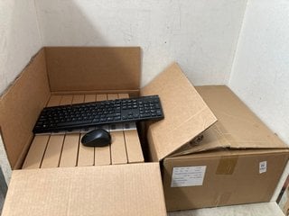 Lot 1184  
            Marchington SR16 - Parcel Delivery Only 

                
BOXES OF FULL SIZED WIRELESS KEYBOARD & MOUSE COMBO, 2.4 GHZ USB RECEIVER UK LAYO...
