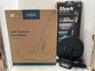 Lot 1206  
            Marchington SR16 - Parcel Delivery Only 

                
3 X ASSORTED HOUSEHOLD ITEMS TO INCLUDE VAX PLATINUM SMARTWASH CARPET WASHER: LOC...