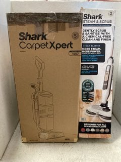 Lot 1212  
            Marchington SR16 - Parcel Delivery Only 

                
SHARK DUOCLEAN & ANTI HAIR WRAP TECH SHARK VACUUMS TO INCLUDE SHARK STEAM & SCRUB...