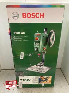 Lot 1223  
            Marchington SR16 - Parcel Delivery Only 

                
BOSCH COLUMN DRILL - PBD 40 - ORIGINAL RRP £280: LOCATION - AR18