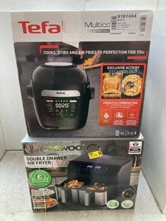 Lot 1225  
            Marchington SR16 - Parcel Delivery Only 

                
DAEWOO DOUBLE DRAWER AIR FRYER TO INCLUDE TEFAL ACTIVE MULTICOOKER & AIR FRYER: L...