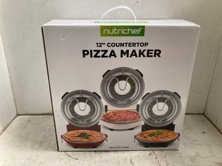 Lot 1230  
            Marchington SR16 - Parcel Delivery Only 

                
NUTRICHEF 12" COUNTERTOP PIZZA MAKER: LOCATION - AR11