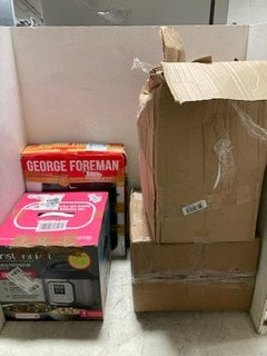 Lot 1252  
            Marchington SR16 - Parcel Delivery Only 

                
4 X ASSORTED HOUSEHOLD ITEMS TO INCLUDE GEORGE FOREMAN LARGE FIT GRILL: LOCATION ...