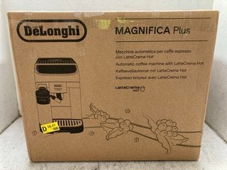 Lot 1342  
            Marchington SR16 - Parcel Delivery Only 

                
DELONGHI MAGNIFICA AUTOMATIC COFFEE MACHINE WITH LATTECREMA JOT - ORIGINAL RRP £5...