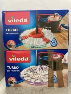 Lot 1349  
            Marchington SR16 - Parcel Delivery Only 

                
2 X VILEDA 2 IN 1 & 3 IN 1 MICROFIBRE MOP SET: LOCATION - BR10