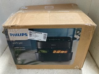 Lot 1359  
            Marchington SR16 - Parcel Delivery Only 

                
PHILIPS 3000 SERIES DUAL BASKET AIR FRYER: LOCATION - BR11