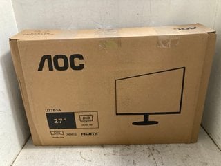 Lot 1382  
            Marchington SR16 - Parcel Delivery Only 

                
AOC U27B3A 27 MONITOR - ORIGINAL RRP £179.99: LOCATION - BR12