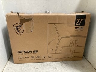 Lot 1384  
            Marchington SR16 - Parcel Delivery Only 

                
MSI G27CQ4 E2 27 WQHD CURVED GAMING MONITOR - ORIGINAL RRP £280.57: LOCATION - BR12