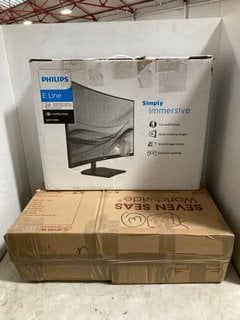 Lot 1390  
            Marchington SR16 - Parcel Delivery Only 

                
PHILIPS 24 CURVED LCD MONITOR TO INCLUDE COOLER MASTER TEMPEST GP27Q 27 MINILED M...