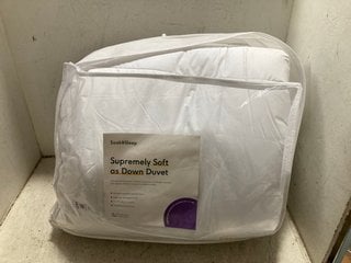 Lot 1437  
            Marchington SR16 - Parcel Delivery Only 

                
SOAK AND SLEEP ALL SEASONS DOUBLE DUVET: LOCATION - BR15
