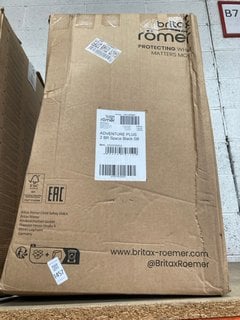 Lot 1457  
            Marchington SR16 - Parcel Delivery Only 

                
BRITAX ROMER ADVENTURE PLUS 2 CHILDS CAR SEAT IN BLACK: LOCATION - BR17