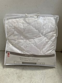 Lot 1145  
            Marchington SR11 - Parcel Delivery Only 

                
JOHN LEWIS & PARTNERS NATURAL PURE COTTON QUILTED DOUBLE MATTRESS ENHANCER: LOCAT...