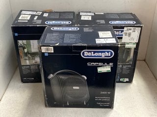 Lot 1146  
            Marchington SR11 - Parcel Delivery Only 

                
3 X DELONGHI CAPSULE HOBBY 2400W HIGH POWERED FAN HEATERS: LOCATION - BR7