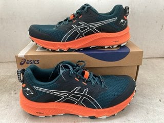 Lot 1222  
            Marchington SR11 - Parcel Delivery Only 

                
ASICS TRABUCO TERRA 2 TRAINERS IN BLACK/ORANGE - UK 9 - ORIGINAL RRP £104.99: LOC...