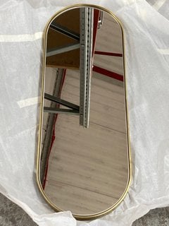 Lot 1233  
            Marchington SR11 - Parcel Delivery Only 

                
JOHN LEWIS & PARTNERS SCANDI MINI LOZENGE MIRROR IN GOLD - SIZE 78 X 28CM: LOCATI...
