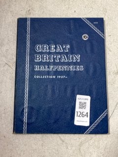 Lot 1264  
            Marchington SR11 - Parcel Delivery Only 

                
GREAT BRITAIN HALFPENNIES COLLECTION 1937-END OF CIRCULATION IN ORIGINAL FOLDER, ...