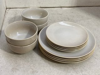 Lot 1273  
            Marchington SR11 - Parcel Delivery Only 

                
2 X RENNES NATURAL REACTIVE 12 PIECE DINNER SETS - COMBINED ORIGINAL RRP £130: LO...