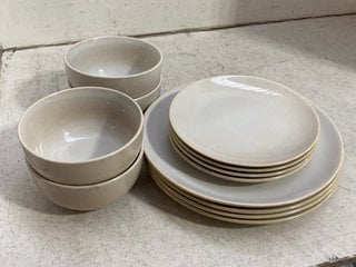 Lot 1275  
            Marchington SR11 - Parcel Delivery Only 

                
2 X RENNES NATURAL REACTIVE 12 PIECE DINNER SETS - COMBINED ORIGINAL RRP £130: LO...