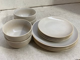 Lot 1276  
            Marchington SR11 - Parcel Delivery Only 

                
2 X RENNES NATURAL REACTIVE 12 PIECE DINNER SETS - COMBINED ORIGINAL RRP £130: LO...